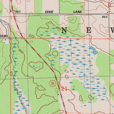 United States Geological Survey Westfield East, WI (1984, 24000-Scale) digital map