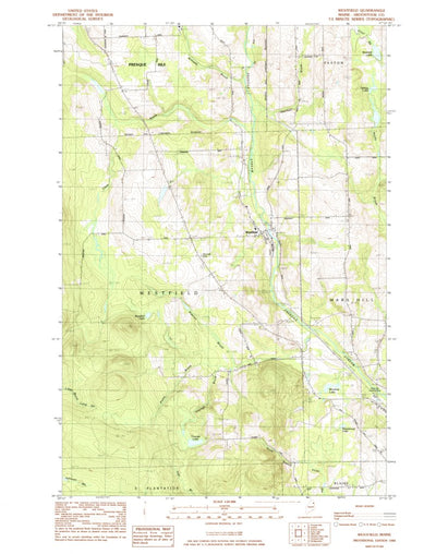 United States Geological Survey Westfield, ME (1984, 24000-Scale) digital map