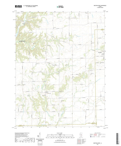 United States Geological Survey Westfield West, IL (2021, 24000-Scale) digital map