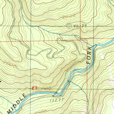 United States Geological Survey Westfir East, OR (1986, 24000-Scale) digital map
