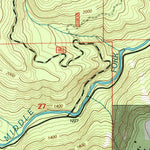 United States Geological Survey Westfir East, OR (1997, 24000-Scale) digital map