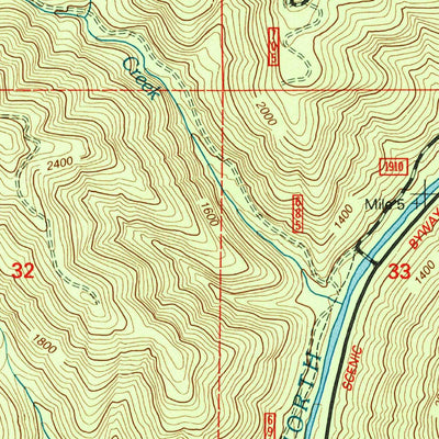 United States Geological Survey Westfir East, OR (1997, 24000-Scale) digital map