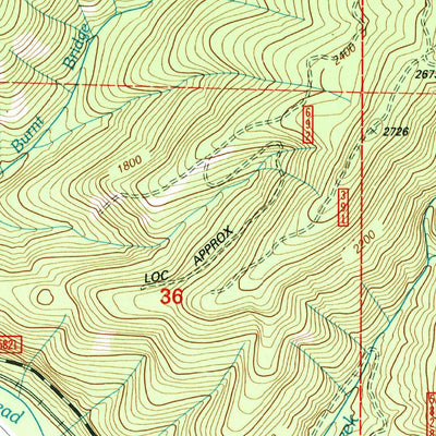 United States Geological Survey Westfir West, OR (1997, 24000-Scale) digital map