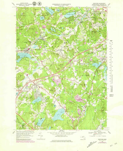 United States Geological Survey Westford, MA (1966, 25000-Scale) digital map