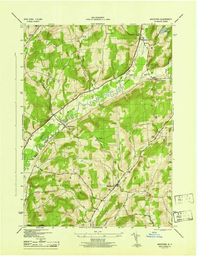 United States Geological Survey Westford, NY (1945, 31680-Scale) digital map
