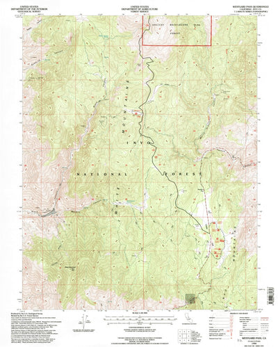 United States Geological Survey Westgard Pass, CA (1994, 24000-Scale) digital map