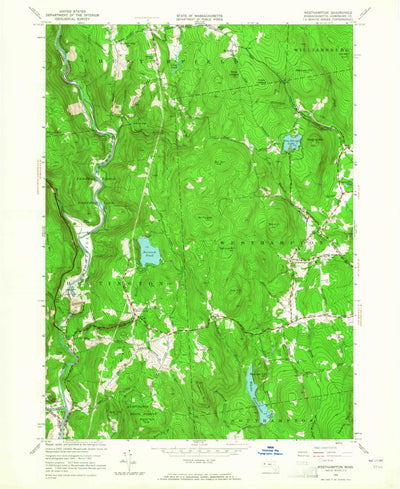 United States Geological Survey Westhampton, MA (1955, 24000-Scale) digital map