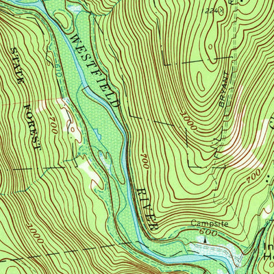 United States Geological Survey Westhampton, MA (1972, 24000-Scale) digital map