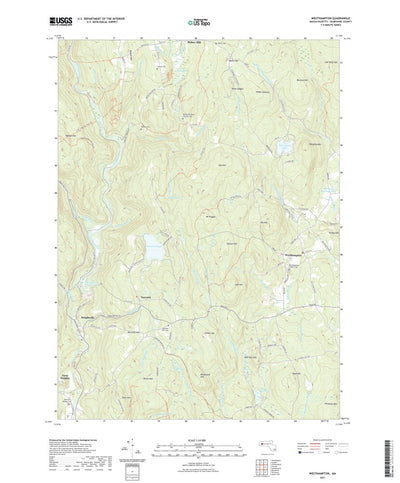 United States Geological Survey Westhampton, MA (2021, 24000-Scale) digital map
