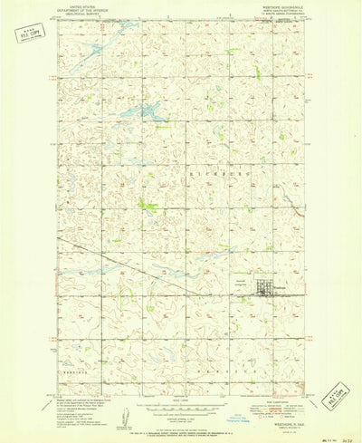 United States Geological Survey Westhope, ND (1951, 24000-Scale) digital map