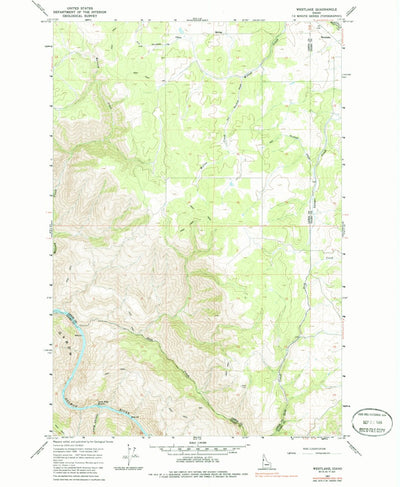 United States Geological Survey Westlake, ID (1967, 24000-Scale) digital map