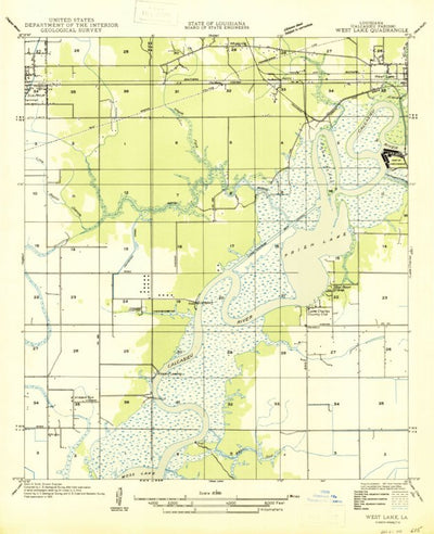 United States Geological Survey Westlake, LA (1947, 31680-Scale) digital map