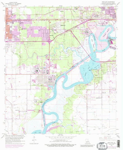United States Geological Survey Westlake, LA (1955, 24000-Scale) digital map