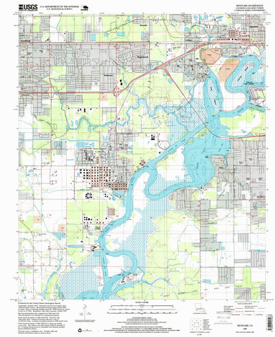 United States Geological Survey Westlake, LA (1996, 24000-Scale) digital map
