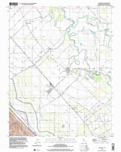United States Geological Survey Westley, CA (1999, 24000-Scale) digital map