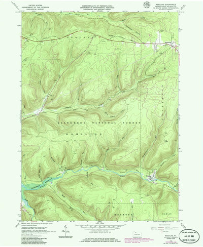 United States Geological Survey Westline, PA (1966, 24000-Scale) digital map