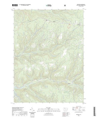United States Geological Survey Westline, PA (2023, 24000-Scale) digital map