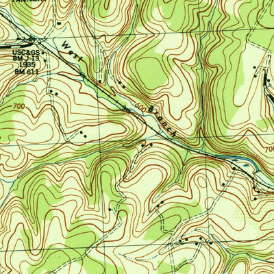 United States Geological Survey Westminster, MD (1944, 31680-Scale) digital map