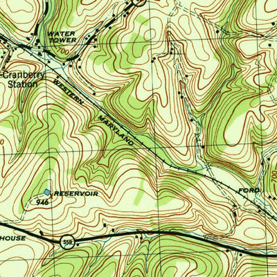 United States Geological Survey Westminster, MD (1944, 31680-Scale) digital map