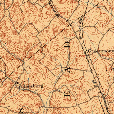 United States Geological Survey Westminster, MD-PA (1905, 62500-Scale) digital map
