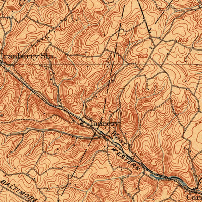 United States Geological Survey Westminster, MD-PA (1905, 62500-Scale) digital map