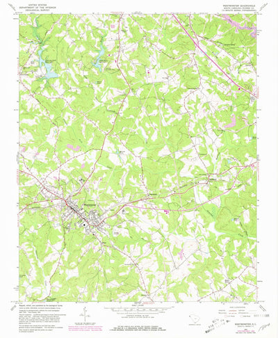 United States Geological Survey Westminster, SC (1963, 24000-Scale) digital map