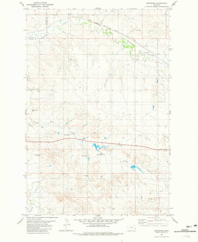 United States Geological Survey Westmore, MT (1981, 24000-Scale) digital map