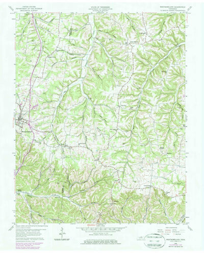 United States Geological Survey Westmoreland, TN (1958, 24000-Scale) digital map
