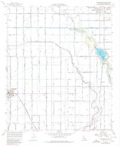United States Geological Survey Westmorland East, CA (1956, 24000-Scale) digital map
