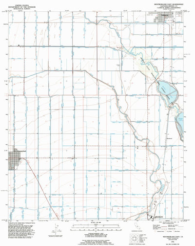 United States Geological Survey Westmorland East, CA (1992, 24000-Scale) digital map