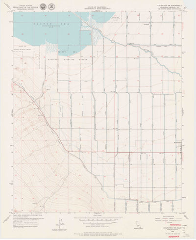 United States Geological Survey Westmorland West, CA (1956, 24000-Scale) digital map