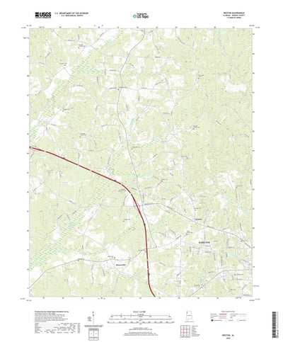 United States Geological Survey Weston, AL (2020, 24000-Scale) digital map