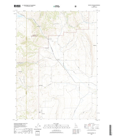 United States Geological Survey Weston Canyon, ID (2020, 24000-Scale) digital map