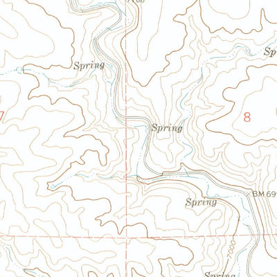 United States Geological Survey Weston, CO (1971, 24000-Scale) digital map