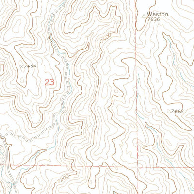 United States Geological Survey Weston, CO (1971, 24000-Scale) digital map