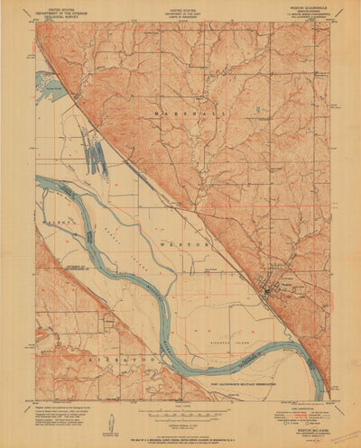 United States Geological Survey Weston, MO-KS (1951, 24000-Scale) digital map
