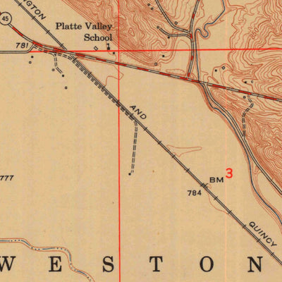 United States Geological Survey Weston, MO-KS (1951, 24000-Scale) digital map