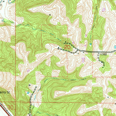 United States Geological Survey Weston, MO-KS (1961, 24000-Scale) digital map