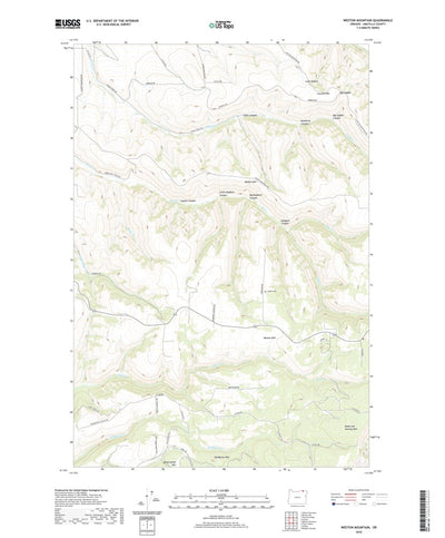 United States Geological Survey Weston Mountain, OR (2020, 24000-Scale) digital map