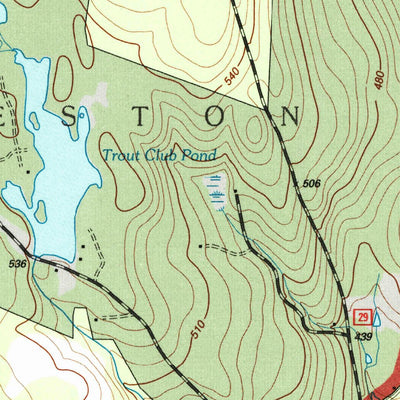 United States Geological Survey Weston, VT (1997, 24000-Scale) digital map