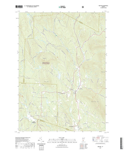 United States Geological Survey Weston, VT (2021, 24000-Scale) digital map