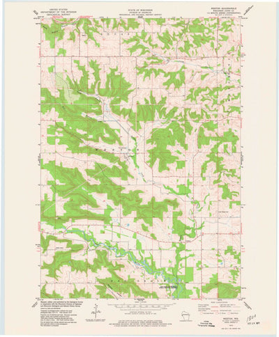 United States Geological Survey Weston, WI (1974, 24000-Scale) digital map