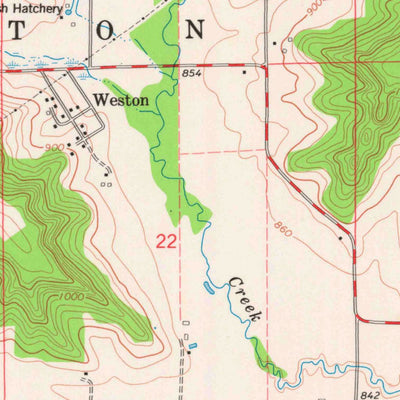United States Geological Survey Weston, WI (1974, 24000-Scale) digital map