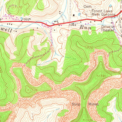 United States Geological Survey Weston, WV (1961, 24000-Scale) digital map