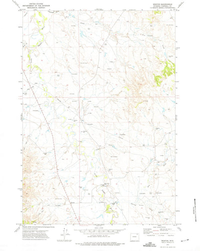 United States Geological Survey Weston, WY (1972, 24000-Scale) digital map