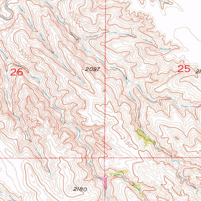United States Geological Survey Westover, SD (1951, 24000-Scale) digital map