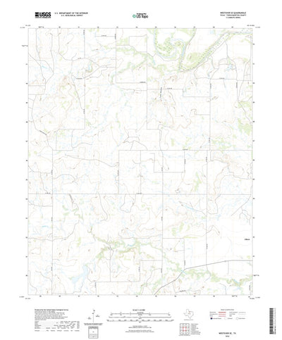 United States Geological Survey Westover SE, TX (2022, 24000-Scale) digital map