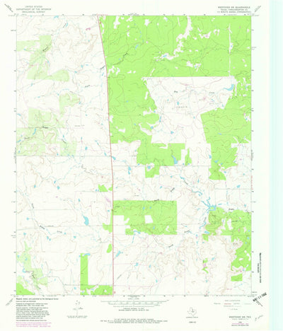 United States Geological Survey Westover SW, TX (1966, 24000-Scale) digital map