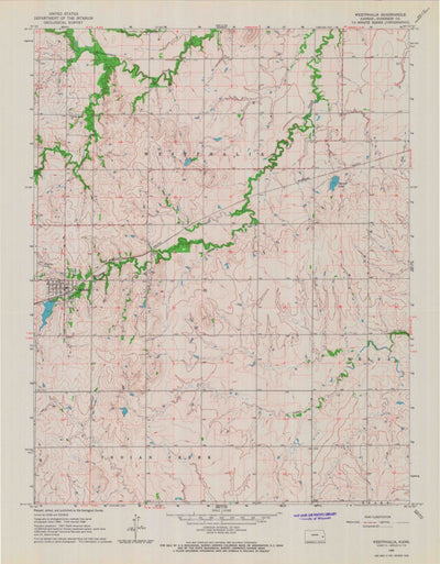 United States Geological Survey Westphalia, KS (1966, 24000-Scale) digital map