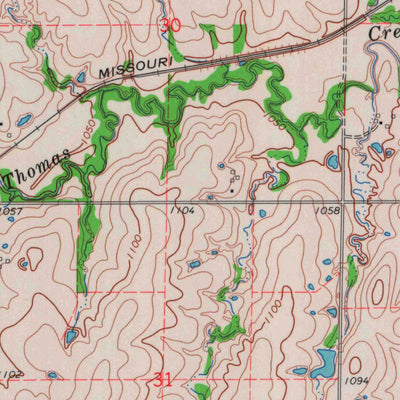 United States Geological Survey Westphalia, KS (1966, 24000-Scale) digital map